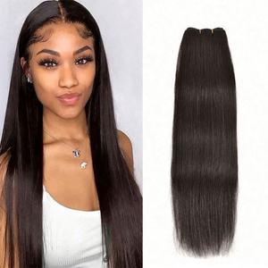 Extensions de cheveux tissés Amygirl 10A Grade 16'' 18'' Noir naturel Ondulation profonde Cheveux vierges bruts soyeux 100% brésilien Cuticule alignée - Product Image 1