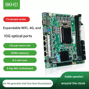 BKHD C236 C246 Mini ITX NAS Motherboard 4 LAN 2.5G 8 SATA LGA1151 PCIe Erweiterung Optional 10G Glasfaser - Product Image 2