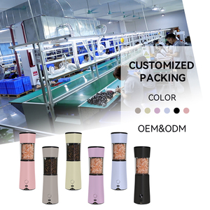 Stainless Steel Gravity Salt & <b>Pepper</b> Set Ceramic Grinding Core 7-Level Adjustable Coarseness USB Rechargeable - Product Image 6