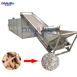 Séchoir à bande maillée pour légumes à technologie de pointe, ligne de traitement pour le nettoyage et la découpe du manioc, déshumidificateur de légumes - Product Image 1