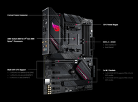 Carte mère originale ASUS ROG STRIX B550-F GAMING WIFI DDR4 pour ordinateur de bureau AM4 ATX AMD B550 HD-MI DP TYPE-C RGB 128 Go Dual M.2 4.0