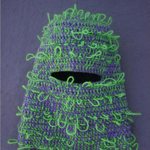 Pasamontañas de punto para la cara, máscara facial completa, cubierta de un agujero, pasamontañas desgastado de diseñador, máscara de esquí Cyberpunk - Product Image 3