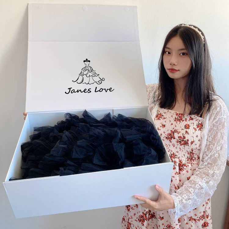 Boîtes d'emballage pour robes de mariée de luxe Personnalisables