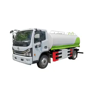 Hot sale multi-purpose diesel type 2 axles single cab 6 wheelers 5000liters road fluching steert factory mining water tank truck