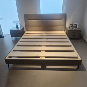 Cama King Size de lujo Precio Doble Queen Size Camas de cuero genuino Juegos Muebles Lujo Moderno - Product Image 1