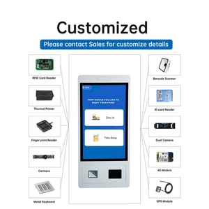 Kiosco de Autoservicio de 15.6, 21.5, 24 y 32 Pulgadas para Montaje en Pared, Sistema POS Inteligente para Comercio Minorista con Windows 10 y Android 14, para Pedidos en Restaurantes - Product Image 3