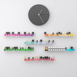 Support mural en acrylique transparent pour le <span class=keywords><strong>rangement</strong></span> de rouges à lèvres et d'huiles essentielles, présentoir pour vernis à ongles - Vente en gros - Product Image 4