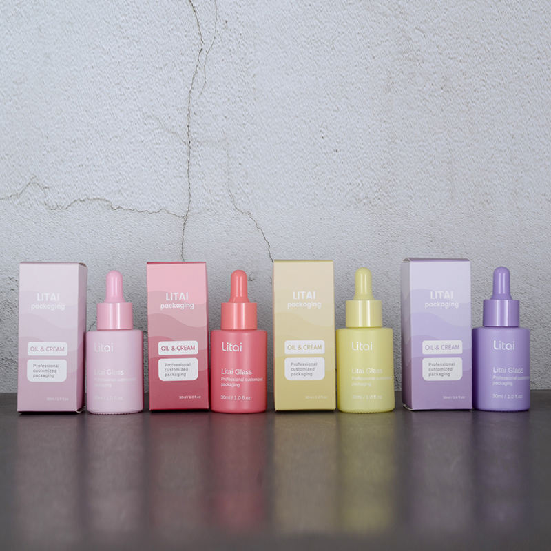 Bottiglia di Macaron con scatola di carta