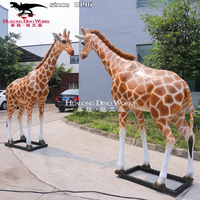Girafe robotique, animal animatronique, modèle d'animal télécommandé, décoration paysagère, renne de Noël, élan, cerf