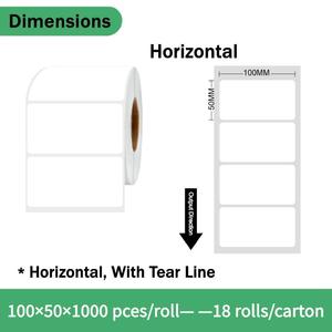 Étiquette thermique 102x105mm, 100x50mm Dernière chance en dessous du coût de dédouanement Tous les articles expédiés depuis l'entrepôt NL EU, livraison rapide garantie - Product Image 4