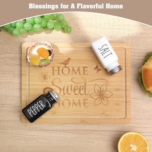 Cestas de regalo de inauguración de la casa con tarjetas de felicitación, velas perfumadas, tabla de cortar para pareja, regalos personalizados para calentar la casa, nuevo hogar - Product Image 6