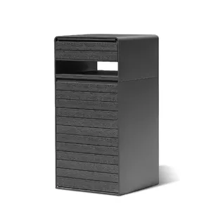 Personalizar buzón de correo exterior con PS Patio de madera al aire libre periódico buzón gran capacidad paquete drop Box para apartamento
