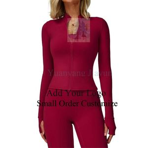 Free Shipping Short Crop Yoga Top with Exposed Navel, Women's Stand Collar, Fitness Yoga <strong>Clothes</strong>, Small Batch - Product Image 3