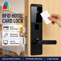 Système de serrure d'hôtel en alliage de zinc, serrure électronique sans clé, serrure RFID, serrure IC RFID, serrure de porte intelligente à carte RFID
