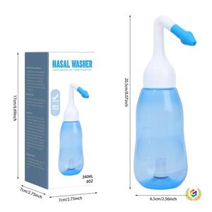 Botella de Lavado Nasal de 300 ml al por Mayor para Bebés y Adultos, Tipo Presión, Fácil de Usar, Portátil, para Enjuague Nasal - Product Image 6
