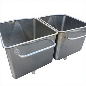 Contenedor <span class=keywords><strong>de</strong></span> <span class=keywords><strong>Carne</strong></span> <span class=keywords><strong>de</strong></span> Acero Inoxidable <span class=keywords><strong>de</strong></span> 200L con Carro Industrial Multifuncional <span class=keywords><strong>para</strong></span> Transporte <span class=keywords><strong>de</strong></span> Alimentos y Equipos <span class=keywords><strong>de</strong></span> Sacrificio - Product Image 4