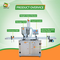 Machine de remplissage semi-automatique de sauce liquide de remplissage de jus de fruits d'usine de thé au lait boisson mayonnaise fromage