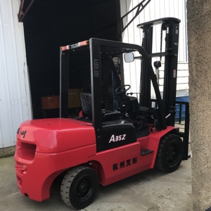 รถยกดีเซลฮั่นโจว A35 ยี่ห้อจีนแท้ ขนาด 3.5 ตัน เครื่องจักรก่อสร้างมือสอง รถยกดีเซลฮั่นโจว - Product Image 1