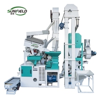 Nouvelle machine à décortiquer le riz verticale numérique à haute efficacité Sunfield, capacité de 800-1000 kg/h pour le riz à grande échelle, garantie 1 an