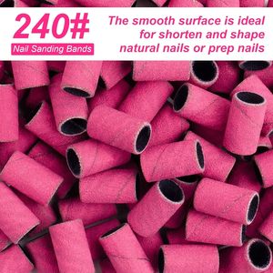 Bandas de lijado EMERY <span class=keywords><strong>para</strong></span> taladro de uñas, grano 180, 300 Uds., manicura, pedicura, cuidado, taladro de uñas, accesorios <span class=keywords><strong>para</strong></span> máquina - Product Image 2
