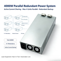 Alimentation électrique industrielle et médicale 1000W 48V IEC60601-1 2xMOPP, parallélisable, isolation 3000VAC, efficacité 90% pour test de vieillissement laser
