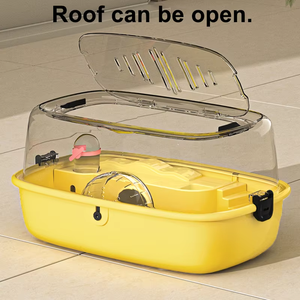 Evcil Hayvanlar İçin Güvenli Lüks Akrilik Villa, Suriye Hamsteri İçin Ekstra Büyük Şeffaf Kafes, Sertifikalı Toksik Olmayan Malzemeyle Üretilmiştir - Product Image 4