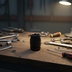 ซ็อกเก็ต 235 3/4 มม. ขนาดไดรฟ์แบบเมตริก L B ขนาดต่างๆ - Product Image 3