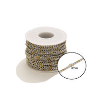 Nouvelles chaînes en acier inoxydable multi-styles, couleurs mélangées, simples et basiques, pour la création de colliers, bracelets et accessoires de bijoux, vente en gros