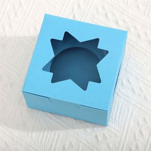 กล่องของขวัญกระดาษแข็งรักษ์โลก กล่องขนมและบิสกิตแบบมีหน้าต่าง สามารถปรับแต่งได้ตามความต้องการ - Product Image 5