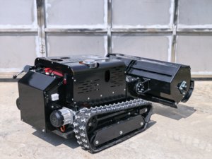 Débroussailleuse à chenilles diesel 25KW télécommandée, robuste, pour fermes, vergers et remise en état des terres - Product Image 2