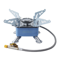Ustensiles de cuisine multifonctionnels Brûleur étanche au vent Grill Outdoor Mini Folding Portable Camping Butane Gas Stove
