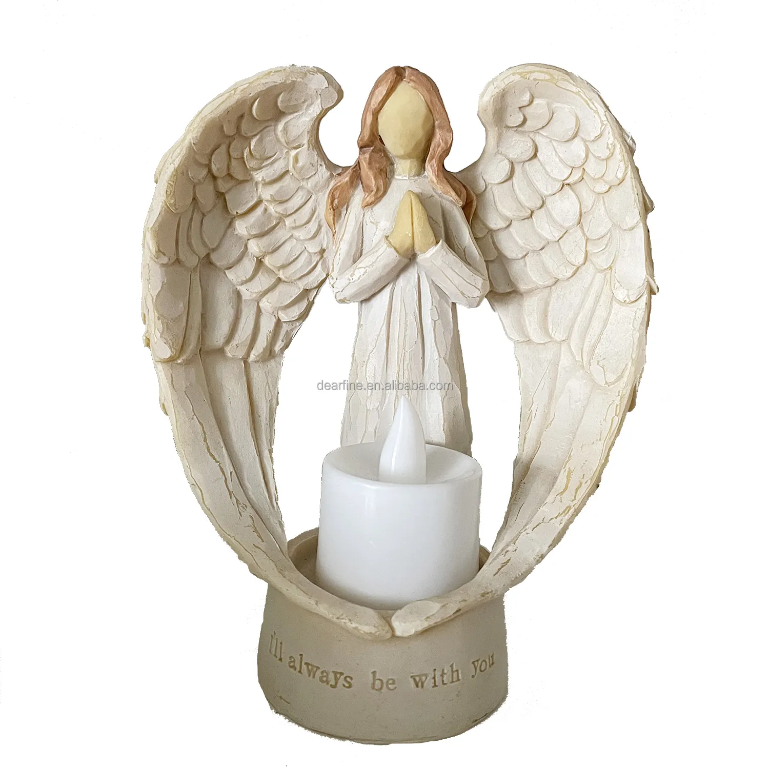 Памятные подарки с ангелом, <span class=keywords><strong>смола</strong></span>, молитвенный ангел, скульптура, подсвечник, памятные подарки в память о любимом человеке