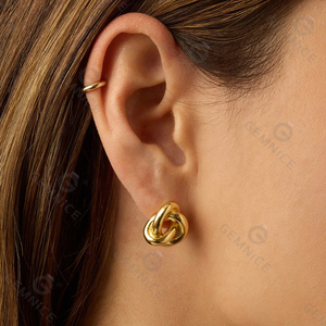 Ensemble de bijoux pour femmes Gemnel Fashion Classic, fait main, sans pierres, design nœud, pour tous les jours - Product Image 4