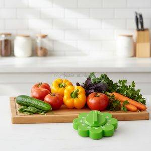 ตัวจับเวลาทำอาหารแบบกลไก รูปทรงดอกไม้ ทำจากพลาสติก ABS ดีไซน์เป็นมิตรกับสิ่งแวดล้อม ใช้งานง่าย ความจุ 60 <span class=keywords><strong>นาที</strong></span> - Product Image 2