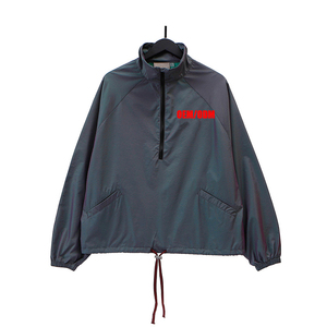 Giacca da Uomo con Spalle Scese, Felpa con Mezza Zip, Stampa Personalizzata del Logo, Giacca in Nylon Riflettente e Colorata - Product Image 4