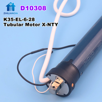 NO-VO K35-EL-6-28 X-NTY Stores à enroulement motorisés intelligents de luxe Tuya WiFi à commande vocale en aluminium 35 mm tubulaire pour salon et bureau