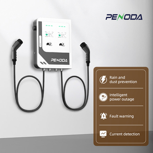Usine de gros <span class=keywords><strong>Wallbox</strong></span> Ocpp Wifi Ac Ev chargeur rapide 22kw 44kw Type1 2 double pistolet Ev station de charge IP55 pour un usage commercial - Product Image 2