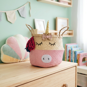 Must-have Handicraft Seagrass Storage <b>Basket</b> Home Decorative Christmas Decorations <b>Gifts</b> Wicker Laundry <b>Baskets</b> Storage Box Bin - Product Image 1