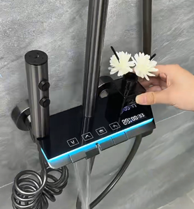 ชุดฝักบัวอาบน้ำอลูมิเนียมแบบเจ็ตน้ำฝนแบบนุ่มพร้อมคีย์เปียโน4โหมด - Product Image 3