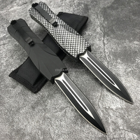 Couteau de camping, outil EDC, couteau de survie et de chasse, manche en plastique ABS, couteau multifonctionnel pour extérieur