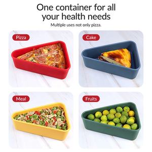 BPA Free di alta qualità infrangibile riutilizzabile in <span class=keywords><strong>Silicone</strong></span> platino scatola per il pranzo in <span class=keywords><strong>Silicone</strong></span> per uso alimentare contenitore per Pizza in <span class=keywords><strong>Silicone</strong></span> con coperchi - Product Image 5