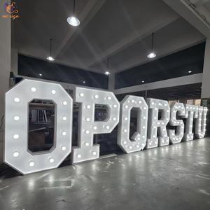 Insegne Elettroniche 3D in Metallo, Lettere LED 'Oh Baby' da 4 Piedi, Numeri Luminosi Personalizzati in Metallo per Decorazioni Matrimoni e Feste - Product Image 4