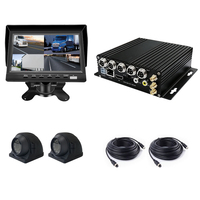 Système DVR mobile SeemeTech FHD 1080P 4CH avec 4G, GPS, WiFi, vision nocturne à 170°, carte TF 1 To, kit de gestion de flotte pour bus et camions