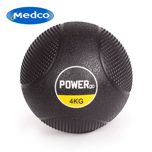 Ballon de musculation Logo Medicine Ball 4 kg en caoutchouc, équipement de fitness pour l'entraînement du tronc et des bras - Product Image 4