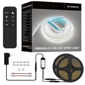 Feican Factory Venta al por mayor COB Flexible LED Strip Kits Luces blancas cálidas Cob Led Strip Kit con CE