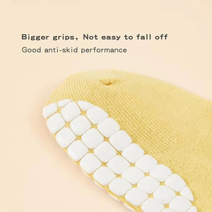 <span class=keywords><strong>Chaussettes</strong></span> antidérapantes sans couture pour bébés et tout-petits, avec grip, motif ours de dessin animé, en coton, longueur mi-mollet, vente en gros OEM - Product Image 3