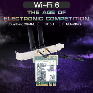 3000Mbps Dual Band 2.4Gbps 802.11ax WiFi6ชุดเดสก์ท็อป <span class=keywords><strong>AX200</strong></span> BT 5.1 Wifi 2.4G/5Ghz <span class=keywords><strong>MU</strong></span>-<span class=keywords><strong>MIMO</strong></span> AX200NGW อะแดปเตอร์เสาอากาศ - Product Image 6