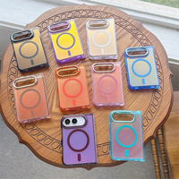 Nouvelle coque pliable pour Apple iPhone Duo, couleur dégradée, luxe, charge magnétique sans fil, anti-traces de doigts, antichoc, étui de téléphone