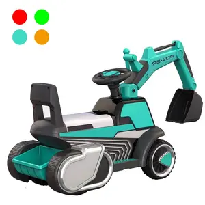 Samtoy trator de balanço de scooter, carro de brinquedo infantil com 4 rodas de plástico