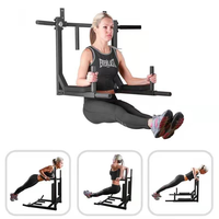 Barre de traction 5 en 1 fer acier porte de gymnastique à domicile équipement de Fitness barres parallèles portables noires à vendre